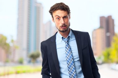 Zavallı genç çılgın işadamı kavramı