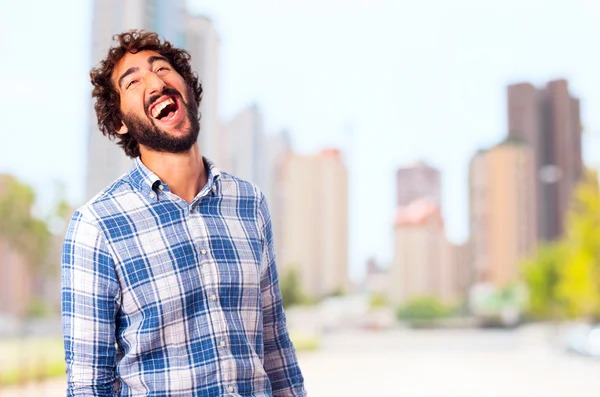 Young man laughing — Stock Photo, Image