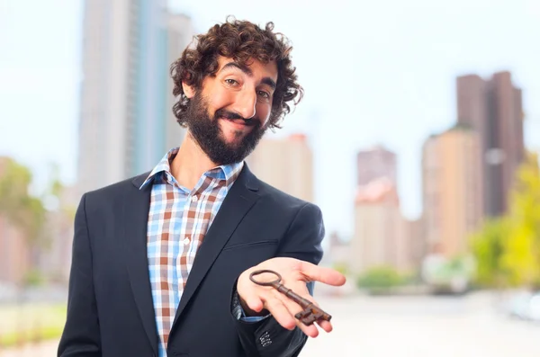 Young crazy man — Stock Photo, Image