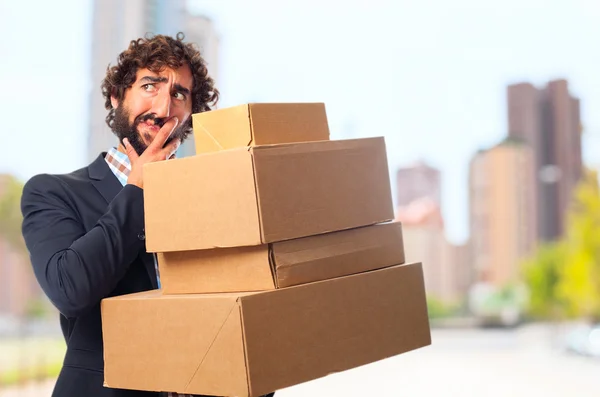 Young crazy man — Stock Photo, Image