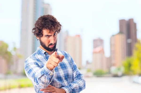 Joven hombre acusando —  Fotos de Stock