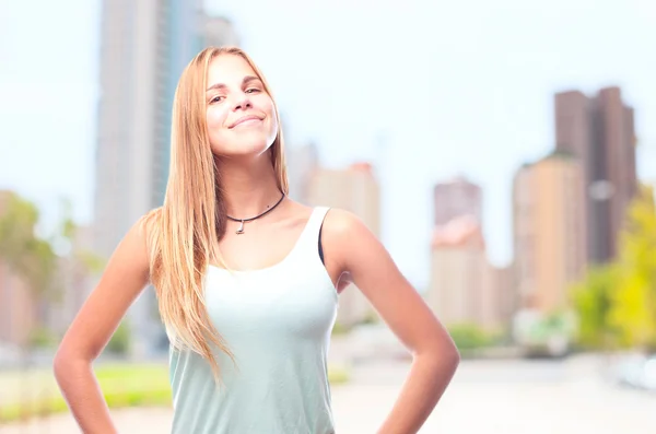 Junge coole Frau — Stockfoto