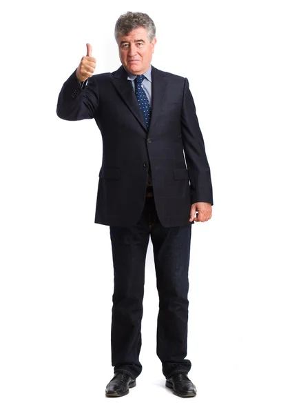 Businessman okay gesture — Stock Photo, Image