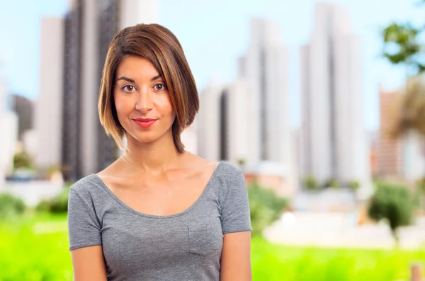 Young cool woman proud concept — Stock Photo, Image