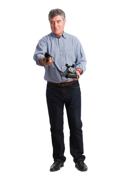 Adult man offering a call — Stock Photo, Image