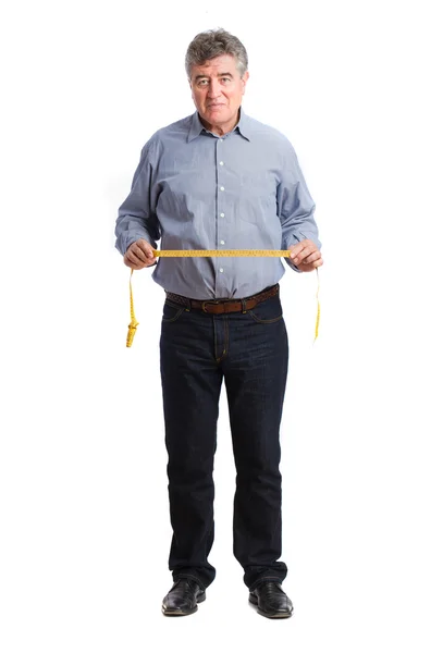Man holding a meter — Stock Photo, Image