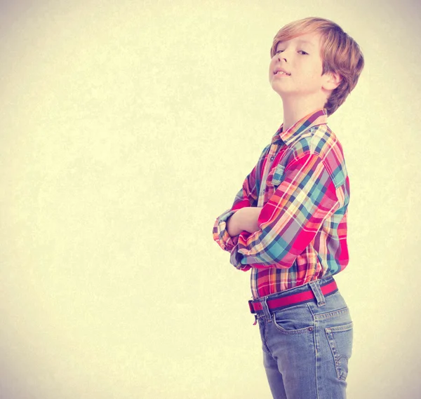 Arrogant child posing — Stock Photo, Image