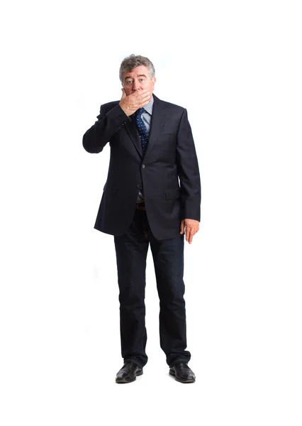 Shocked businessman — Stock Photo, Image