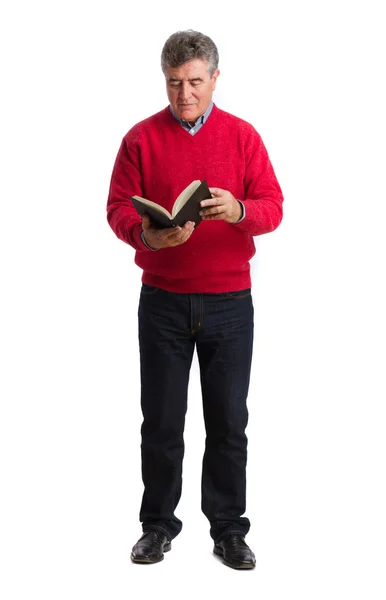 Man reading a book — Stock Photo, Image