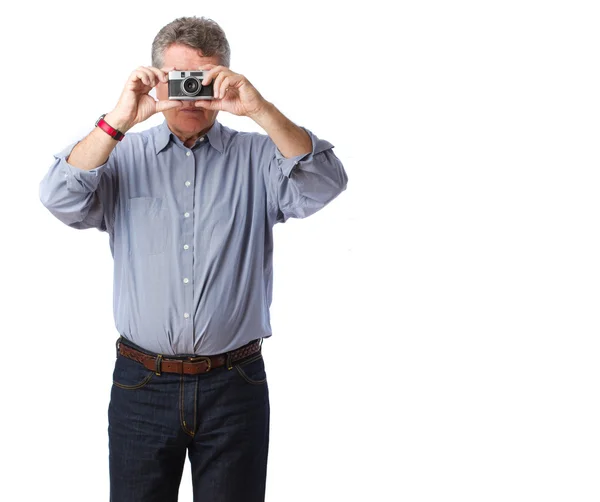 Man taking a photograph — Stock Photo, Image