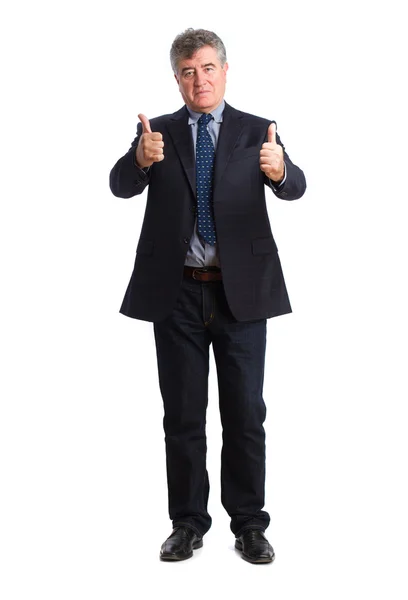 Businessman okay gesture — Stock Photo, Image