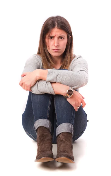 Ragazza triste posa — Foto Stock