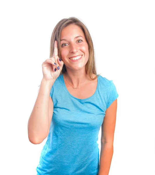 Girl having an idea — Stock Photo, Image