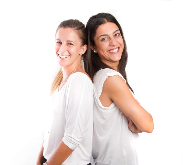 Two funny girls — Stock Photo, Image