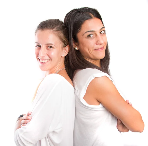 Zwei Mädchen posieren — Stockfoto