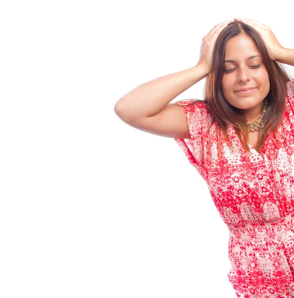 Girl wondering — Stock Photo, Image