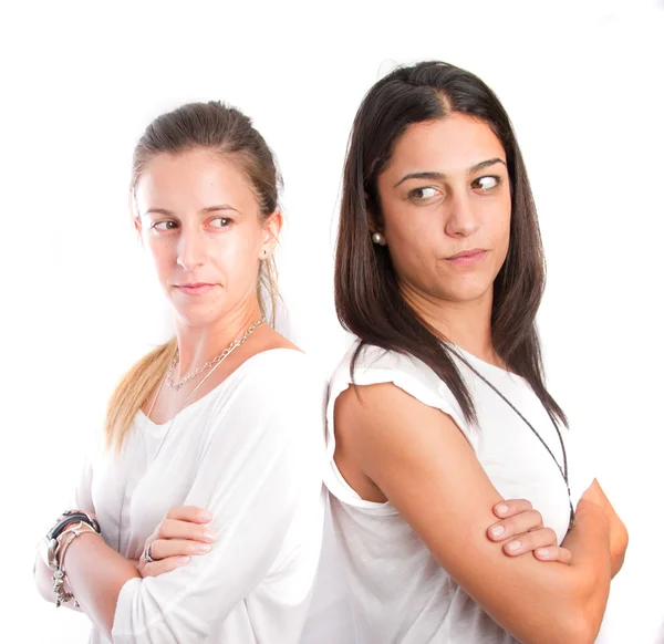 Two angry girls — Stock Photo, Image