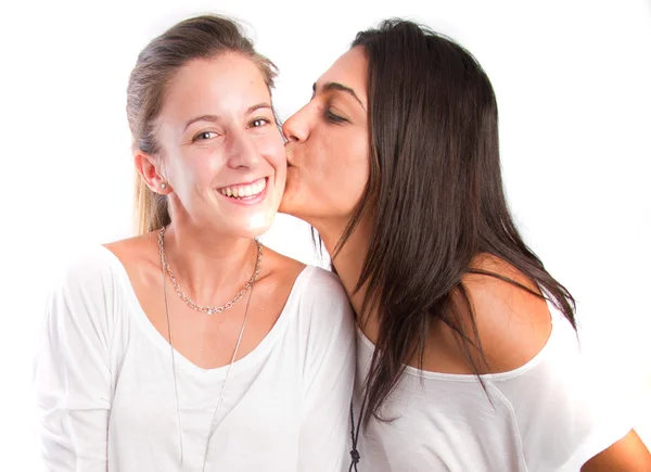 Duas meninas felizes — Fotografia de Stock