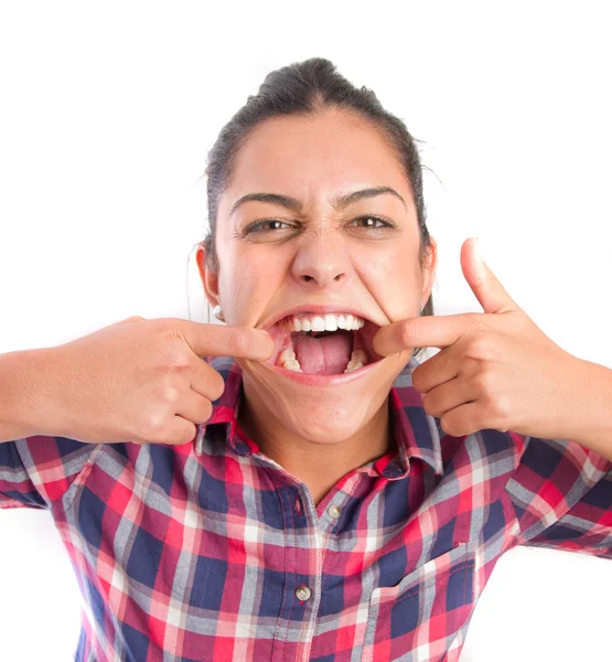 Chica joven feliz — Foto de Stock