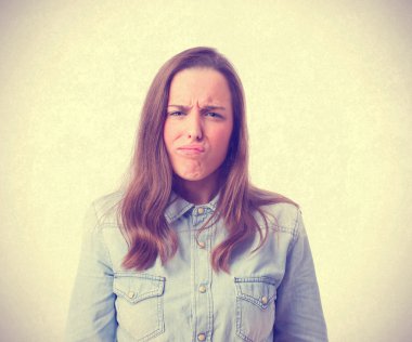 genç kız karışık. izole