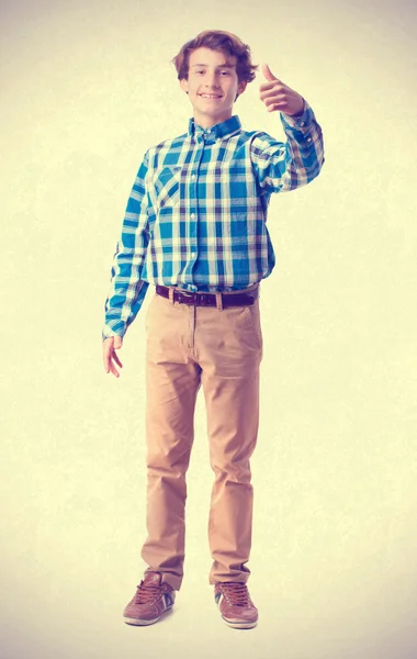 Boy okay gesture — Stock Photo, Image