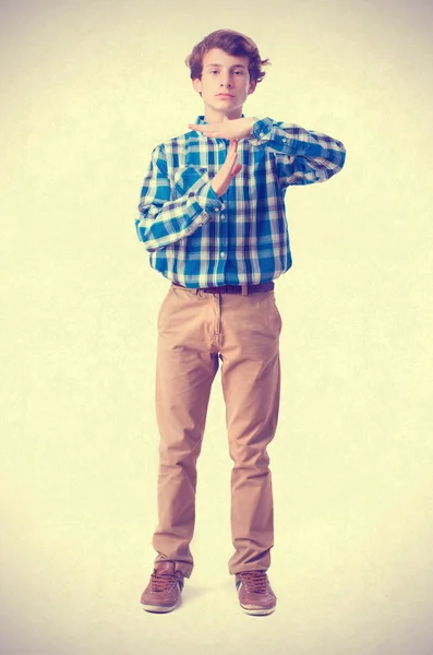 Referee young boy — Stock Photo, Image