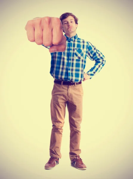 Young boy fist — Stock Photo, Image