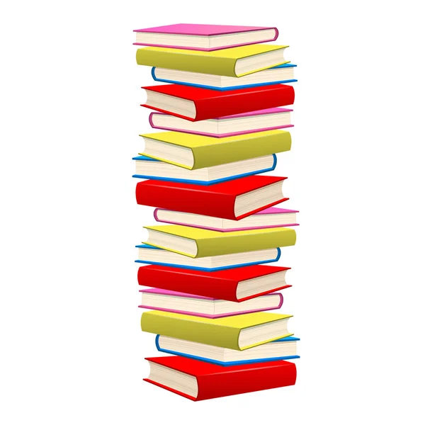 Stack of books — Stock Vector