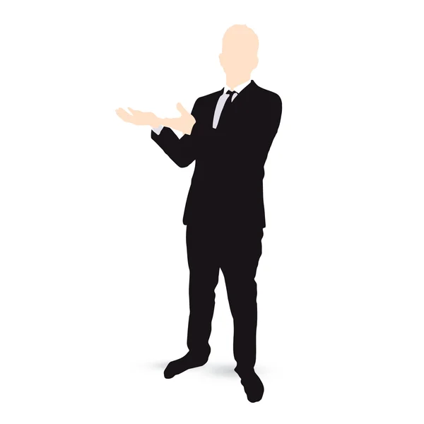 Businessman show gesture — Stock Vector