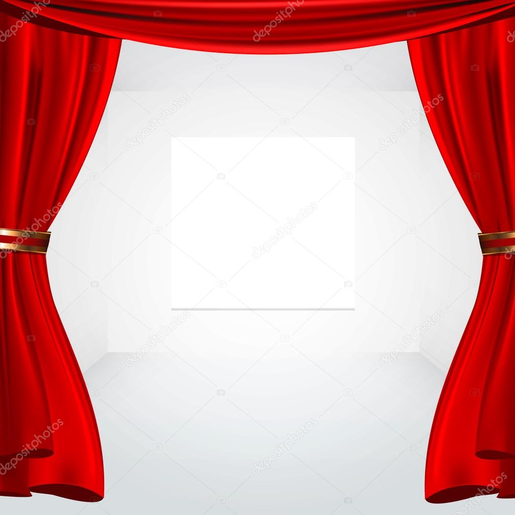 rood gordijn en canvas — Stockvector © kues #66370907 rood gordijn en canvas — Stockvector © kues #66370907