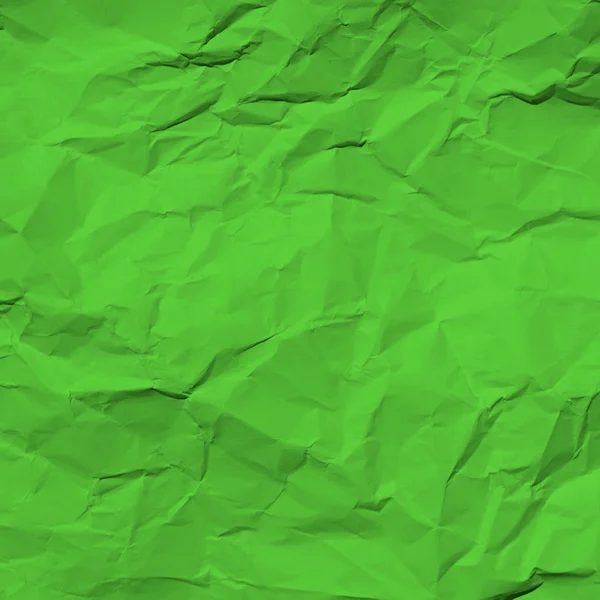 Zöld, gyűrött papír — Stock Fotó