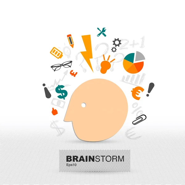 Brainstorming — Stockvektor