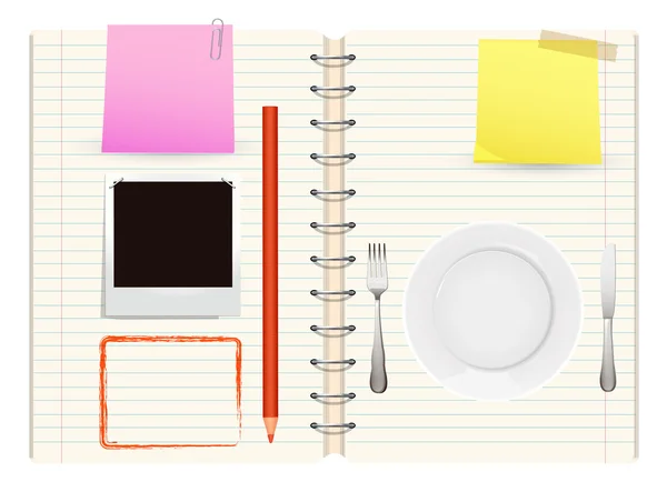 Restaurant menu book — Stock Illustration Restaurant menu book Vector Graphics
