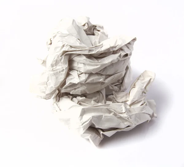 Wrinkled paper ball — Stock Photo, Image