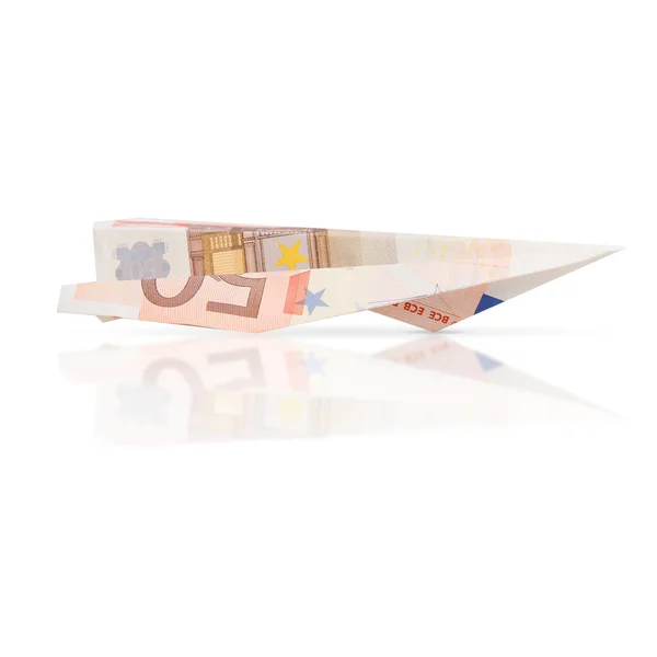 Bill plane of fifty euros — Stock Photo, Image