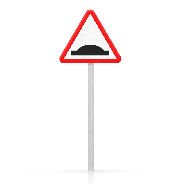 Danger bump road sign — Stock Photo, Image