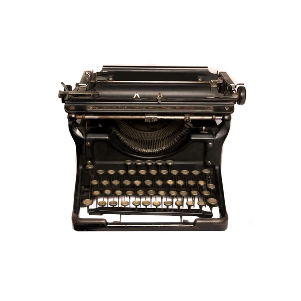 Black retro typewriter — Stock Photo, Image