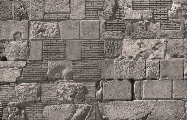 Impilato muro di pietra — Foto Stock