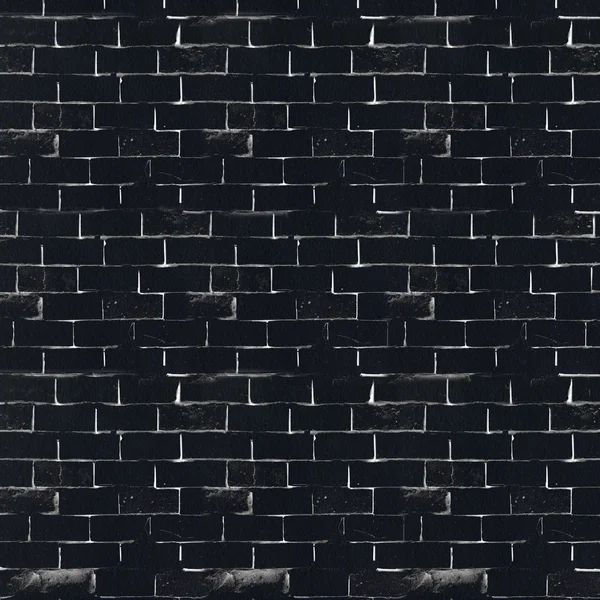 Black brick wall texture — Stock Photo, Image