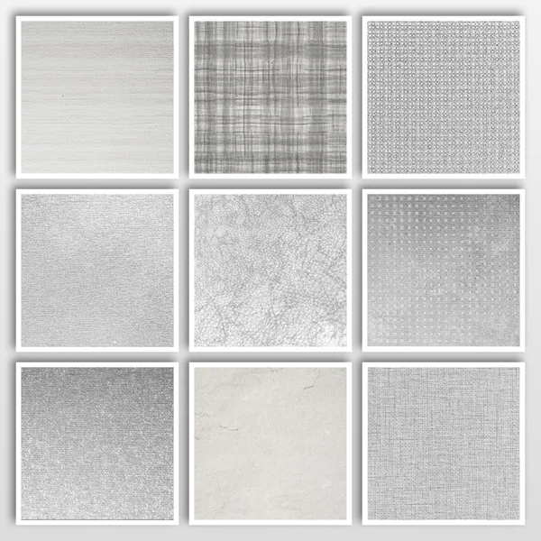 Diferentes texturas brancas — Fotografia de Stock