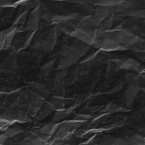 Black wrinkled paper background — Stock Photo, Image