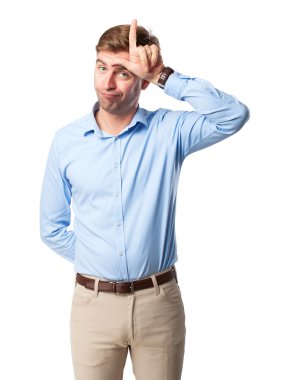 sarışın adam ezik işareti