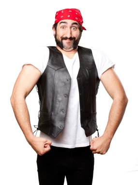 Motosiklet vintage binici gurur kavramı