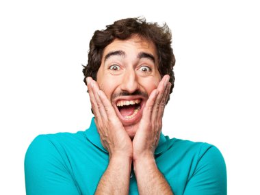 surprised young man clipart