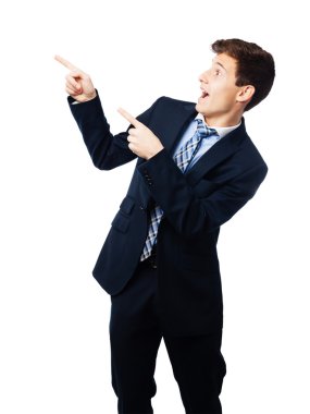 işaret eden işadamı