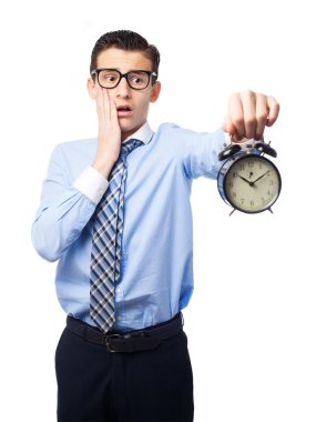 Saati olan bir işadamı