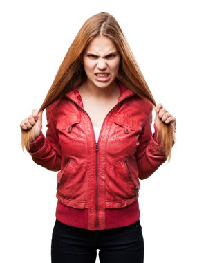 çılgın sarışın kadın