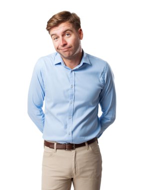 sarışın adam şüphe