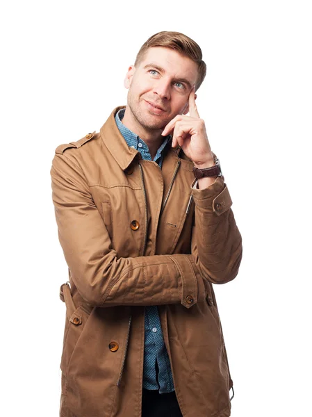 Adult man thinking — Stock Photo, Image