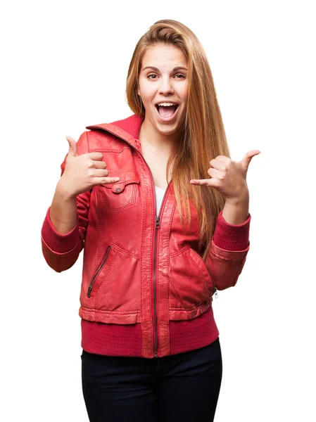 Blond happy woman — Stock Photo, Image